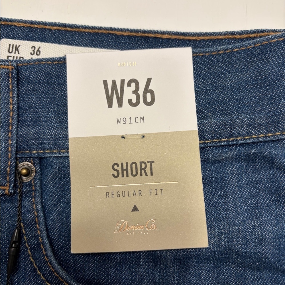 Men's Primark Blue Denim Shorts - Picture 5 of 6